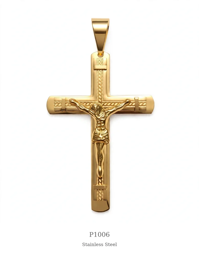 Dije de Crucifijo Dorado