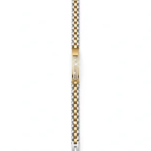 Pulsera bicolor con circones 8 pulgadas