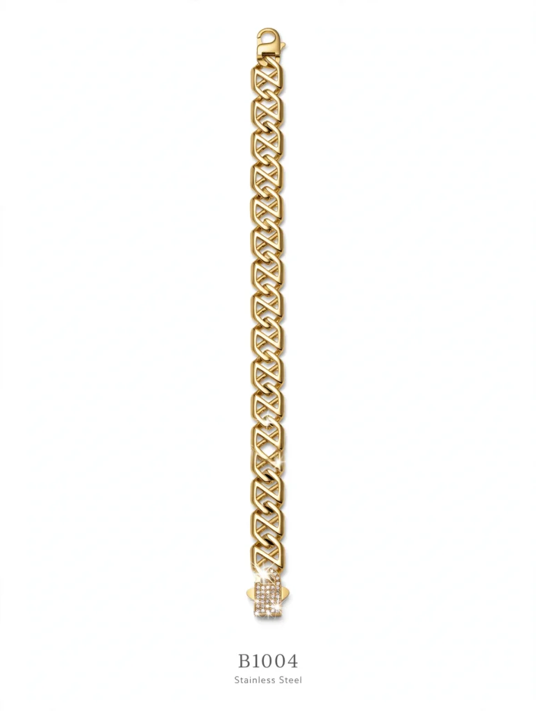 Pulsera dorada 8 pulgadas