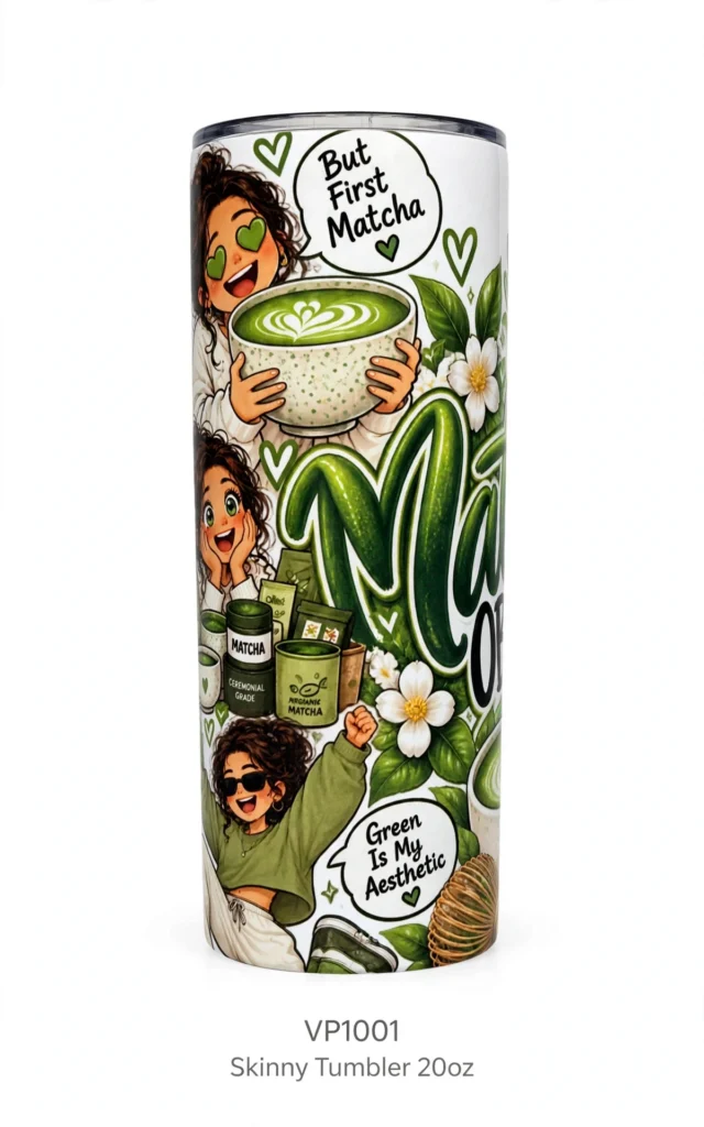 Vaso Personalizado Matcha Skinny Tumbler 20oz